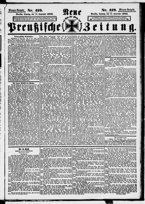 Neue preußische Zeitung on Sep 13, 1903
