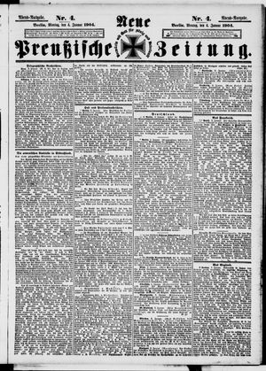 Neue preußische Zeitung vom 04.01.1904