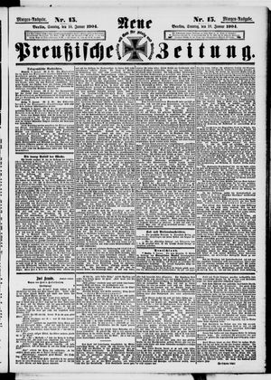 Neue preußische Zeitung vom 10.01.1904