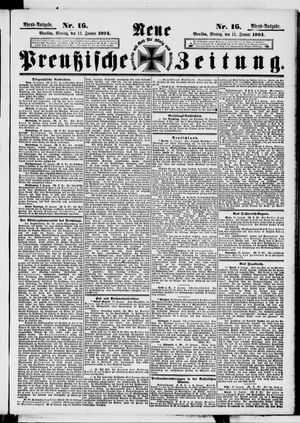 Neue preußische Zeitung vom 11.01.1904