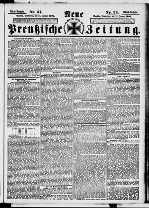 Neue preußische Zeitung vom 21.01.1904