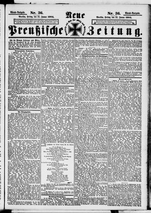 Neue preußische Zeitung vom 22.01.1904