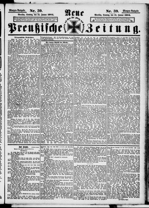 Neue preußische Zeitung vom 24.01.1904