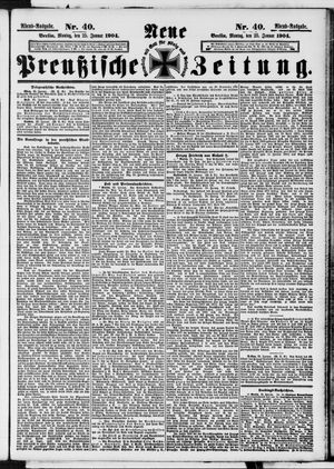 Neue preußische Zeitung vom 25.01.1904