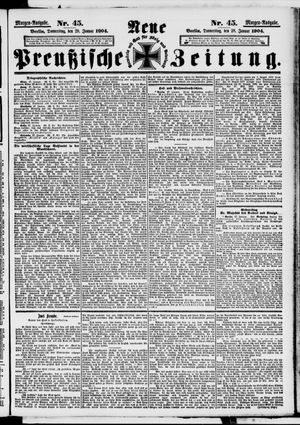 Neue preußische Zeitung vom 28.01.1904