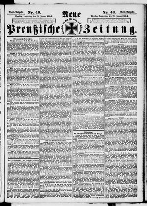 Neue preußische Zeitung vom 28.01.1904