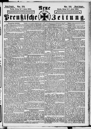 Neue preußische Zeitung vom 01.02.1904