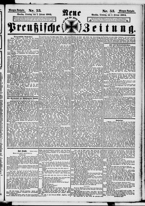 Neue preußische Zeitung vom 02.02.1904