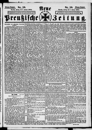 Neue preußische Zeitung vom 05.02.1904