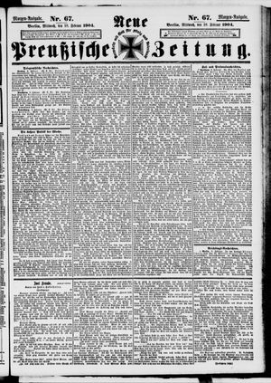 Neue preußische Zeitung on Feb 10, 1904
