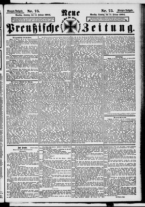 Neue preußische Zeitung vom 14.02.1904
