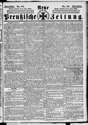 Neue preußische Zeitung vom 20.02.1904