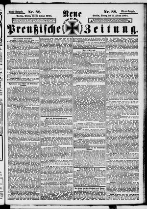 Neue preußische Zeitung vom 22.02.1904