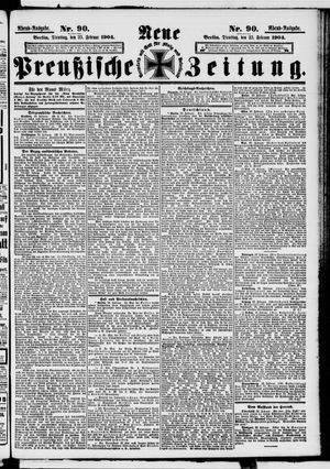 Neue preußische Zeitung vom 23.02.1904