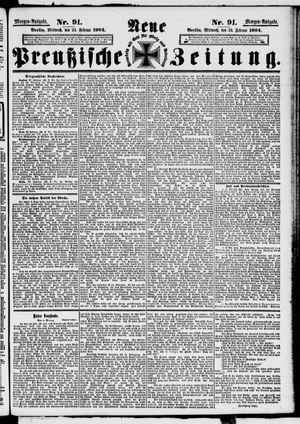 Neue preußische Zeitung vom 24.02.1904