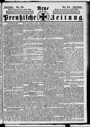 Neue preußische Zeitung vom 25.02.1904