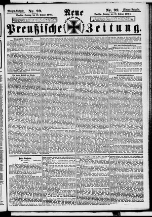 Neue preußische Zeitung vom 28.02.1904