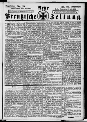 Neue preußische Zeitung vom 16.04.1904