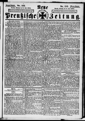 Neue preußische Zeitung vom 20.04.1904