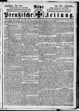 Neue preußische Zeitung vom 20.04.1904
