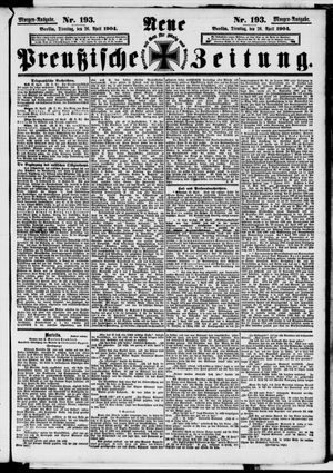 Neue preußische Zeitung vom 26.04.1904