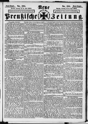 Neue preußische Zeitung vom 26.04.1904
