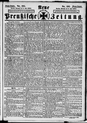 Neue preußische Zeitung vom 27.04.1904