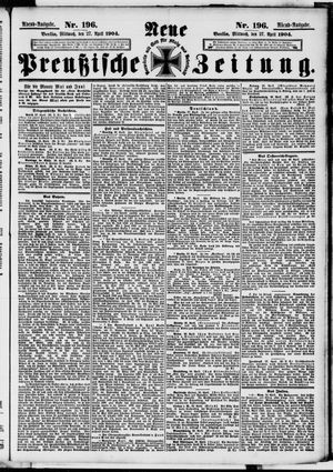 Neue preußische Zeitung vom 27.04.1904