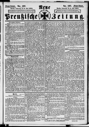 Neue preußische Zeitung vom 28.04.1904