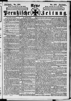 Neue preußische Zeitung vom 28.04.1904