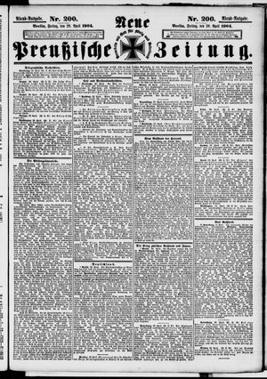 Neue preußische Zeitung vom 29.04.1904