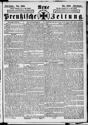 Neue preußische Zeitung vom 11.05.1904