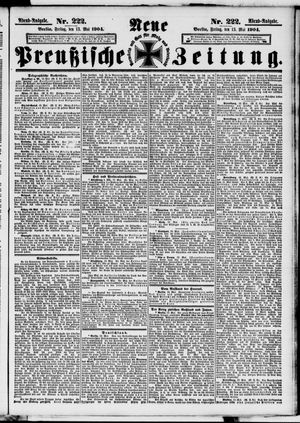 Neue preußische Zeitung vom 13.05.1904