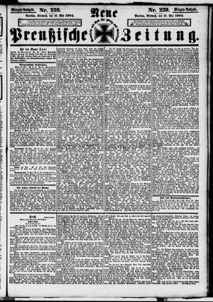 Neue preußische Zeitung vom 25.05.1904
