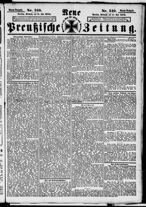 Neue preußische Zeitung vom 25.05.1904