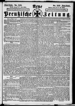 Neue preußische Zeitung vom 27.05.1904
