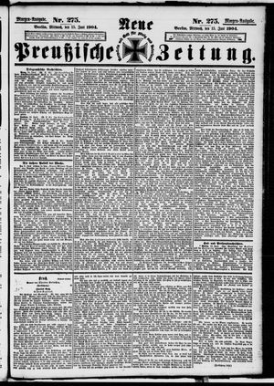 Neue preußische Zeitung vom 15.06.1904