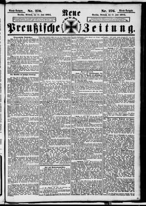 Neue preußische Zeitung vom 15.06.1904