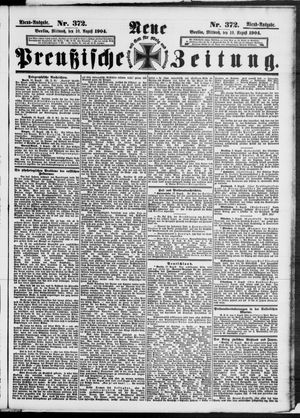 Neue preußische Zeitung vom 10.08.1904