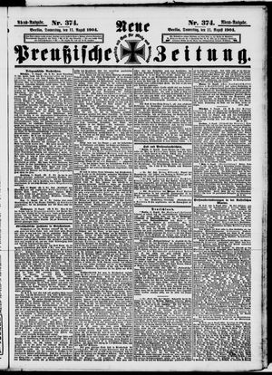 Neue preußische Zeitung vom 11.08.1904