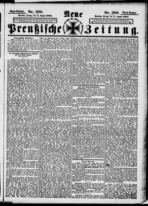 Neue preußische Zeitung vom 19.08.1904