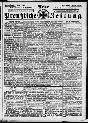 Neue preußische Zeitung vom 25.08.1904