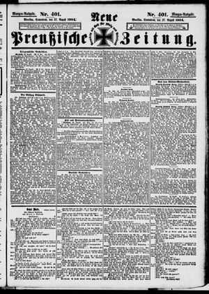 Neue preußische Zeitung vom 27.08.1904