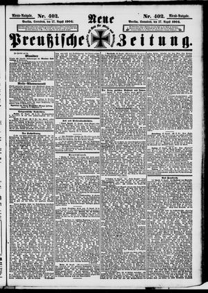 Neue preußische Zeitung vom 27.08.1904