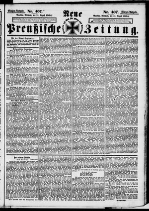 Neue preußische Zeitung vom 31.08.1904