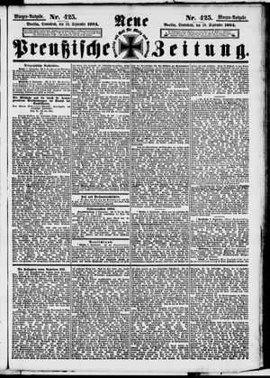 Neue preußische Zeitung vom 10.09.1904