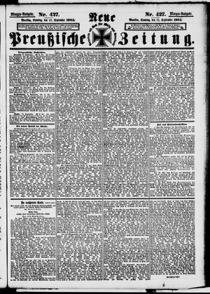 Neue preußische Zeitung vom 11.09.1904