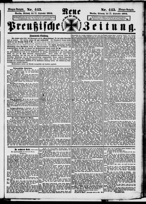 Neue preußische Zeitung vom 21.09.1904