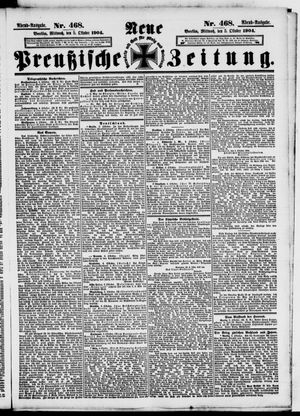 Neue preußische Zeitung vom 05.10.1904