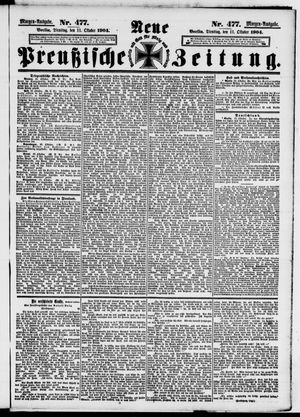 Neue preußische Zeitung vom 11.10.1904